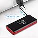 Elivebuy 20000mAh Portable Charger - Ultra High Capacity Power Bank External Battery with 4A Output Fast Charge, 3A Input Fast Recharge for iPhone 7, iPad Pro, Galaxy S8 and More
