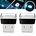 BukNikis USB Simple Atmosphere Lights USB Car Interior Accessories Lighting - Universal (Aqua Ice Blue, 2 pcs)