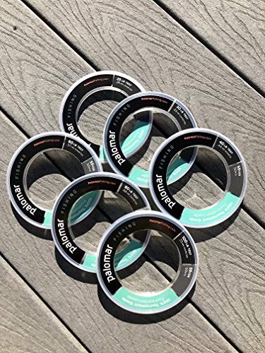 100% FLUOROCARBON LEADER 100lb | TOURNAMENT Fishing Line | 55 YARD SPOOL | Lowest Stretch Index & .73mm Diam is THINNEST in Floro Market | Abrasion Resistent | Invisible w/ TOP Tensile/Knot Strength