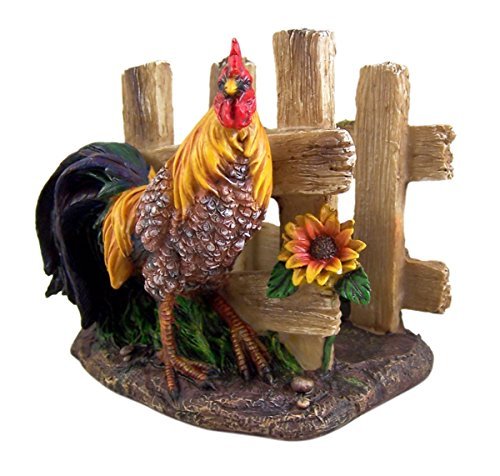 Farm Yard Rooster Napkin Holder 5 1/4 Inch
