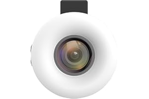 GCJUYA Macro Lens for iPhone and Android with Mini Clip LED Ring Light for Smart Phone Photography, Camera Video Recording, Vlog, Portable Rechargeable Dimming(Black)