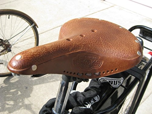 Brooks Saddles B67 Bicycle Saddle (Men's, Chrome Springs, Tan with Black Laces)