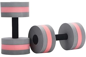 COMIOR Set of 2 Water Dumbbells for Aerobics, Swimming Pool Exercise, Sports Aquatic Fitness - Foam Resistance Barbells Float Water Aerobics Equipment for Weight Loss