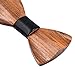 Mr.Van Natural Wood Bow Ties Handcrafted Wooden Adjustable Bowties with Gift Box Gifts for men