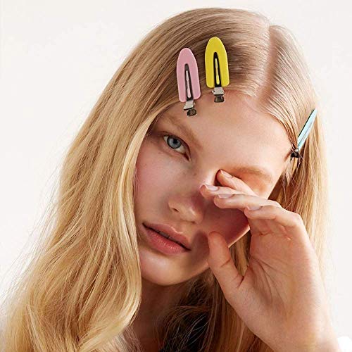 12PCS No Bend Hair Clips, Aniwon No Crease Hair Clips, Makeup No Bend Hair Clips for Women for Hair Styling and Makeup Application