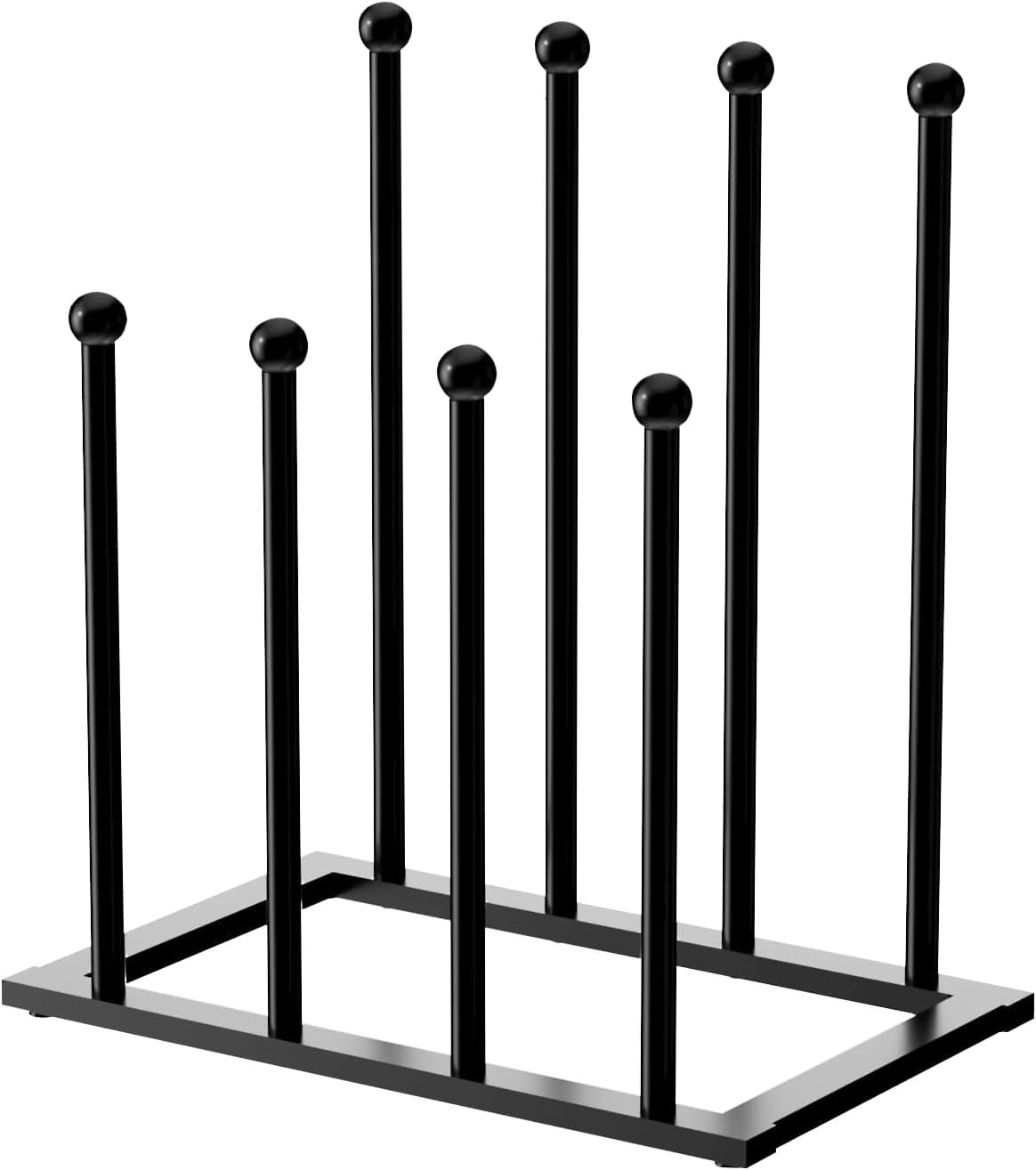 xocome Shoe Rack Standing Metal - Freestanding Shoe Cabinet Organiser for 4 Pairs (Black)