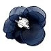 Rose Flower Hair Clips, Brooches, and Pins with Blue Accent | Versatile Floral Accessories for Women