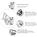 Edoking 60X Zoom Clip-On Type Cellphone Microscope Magnifier with LED/UV Lights for Universal Smartphones iPhone Samsung HTC BlackBerry Nokia Sony and Tablets (Silver)