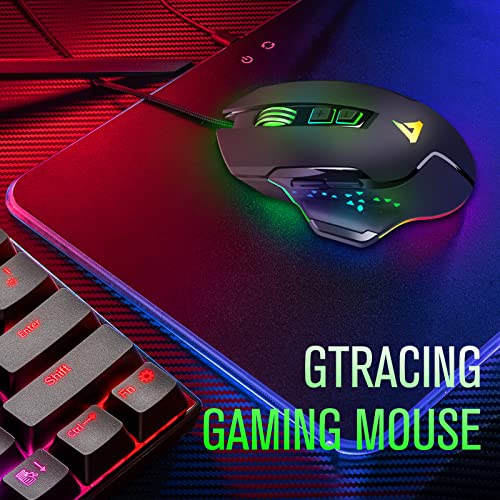 GTRACING Computer Mouse, 7200 DPI Adjustable, 7 Programmable Buttons, RGB LED Lighting, Gamer Ergonomic Comfortable Wired Gaming Mouse Gt791