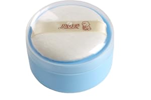 Topwon 3.5'' Baby After-Bath Powder Puff Kit Container Dispensor Case with Sifter | BPA Free (1 Packed)