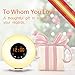Sunrise Alarm Clock Wake Up Light FM Radio Clock Night Light for Heavy Sleepers & Kids - 7 Adjustable Colors - Sunrise and Sunset Simulation with Touch Control