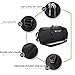 MOTINE Foldable Waterproof Travel Luggage Duffle Bag For Sports, Gym, Vacation (Black)
