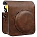 Fintie Protective Case for Fujifilm Instax Mini 70 - Premium Vegan Leather Bag Cover for Fujifilm Instax Mini 70 Instant Film Camera with Removable Adjustable Strap, Vintage Brown