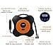 HIDOLL Portable Air Compressor Pump 150PSI 12V - Digital Tire Inflator - Auto Tire Pump with Emergency Led Lighting and Long Cable for Car - Bicycle - Motorcycle - Basketball and Other (Orange)