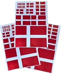 EUIOSFDC Decal in Multiple Sizes Denmark Flag