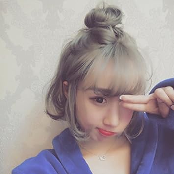 South Korean Net Red Wig Women Girls Female Short Hair Bangs
