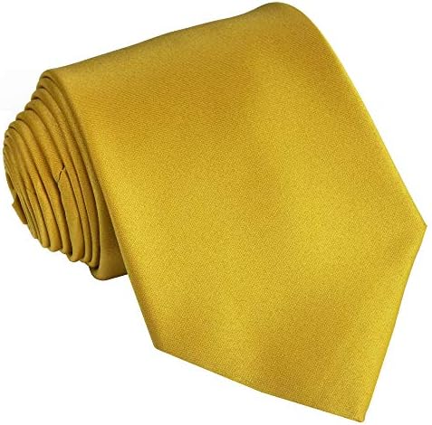 Ties For Men Satin Necktie - Mens Solid Color Neck Tie Wedding Neckties