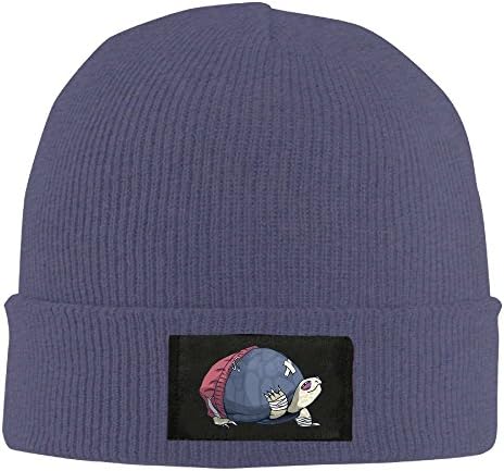 Tortoise Cap Winter Knitting Warm Watch Hat Beanie Skull Cap For Unisex Navy One Size Fit All