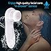 MEINAIER Facial Brush Face Brushes 3-in-1 Spin 360°Rotating Wash Machine for Blackhead Remover and Exfoliating Cleanser White Set Rechargeable Waterproof