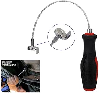 LUTIFIX Oil Drain Plug Remover Against Scald Magnetic Sump Plug Removal Tool Oil Drain Plug Remover Wrench With Flexible Shaft - Online Marketplace