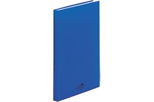 Lihit Lab N5001-11 File Clear Book, A4, 40 Pockets, Indigo