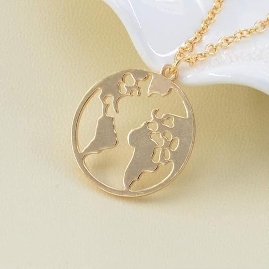 huangshuhua Collar, Collar, Planeta Tierra, Mapa del Mundo, Colgante