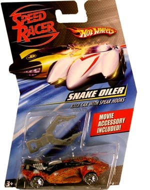 Speed Racer snake oiler race car with spear hooks- Hot Wheels character model car