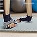 Yoga Gloves Non Slip Fitness Grip, Fingerless Pilates Glove for Training Workout, 4 Pairs and 1 Yoga Strap