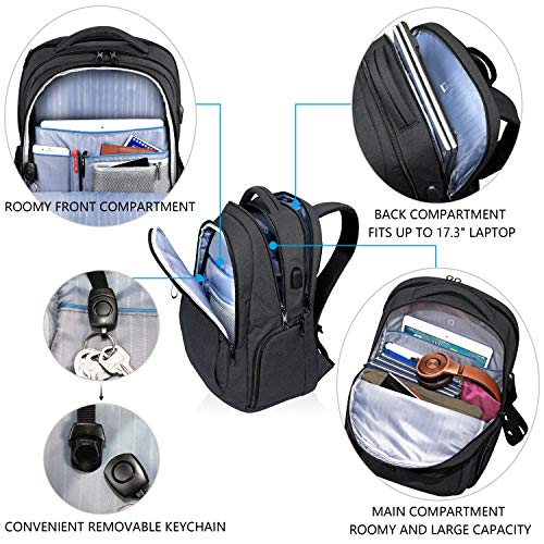 KROSER Laptop Backpack for 17.3 Inch Laptop AntiTheft Large Computer