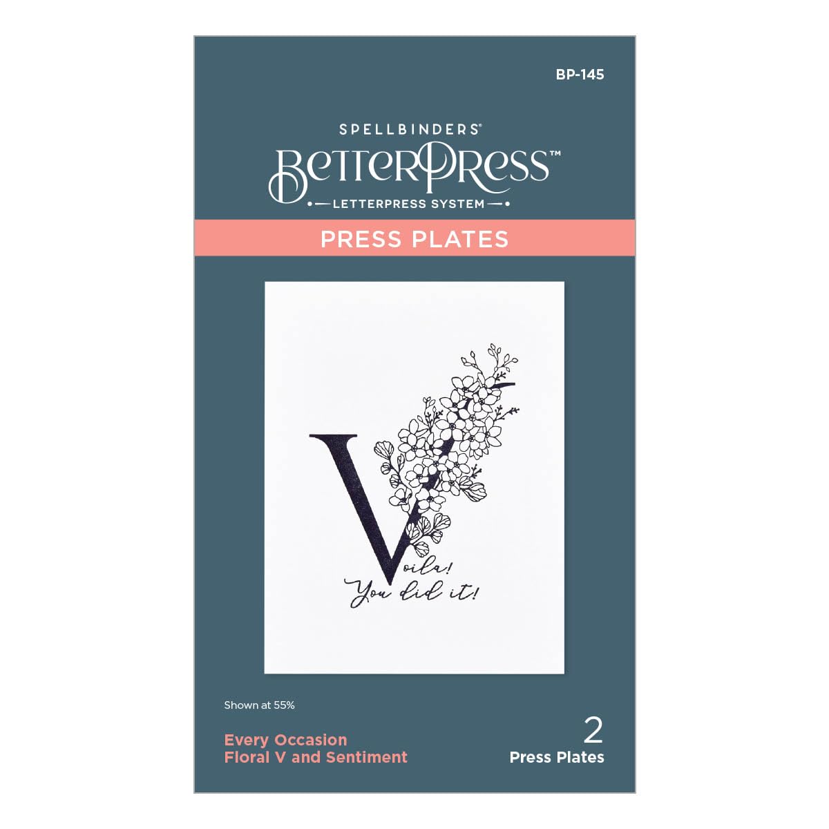 Spellbinders Press Plate, Metal, One