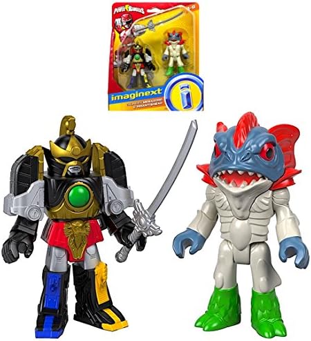 Thunder Megazord & Pirantishead Power Rangers Imaginext Figures 2.5"