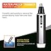 Nose Hair Trimmer - Professiona Facial Ear Nose Hair Clippers 4 in 1 Rechargeable Mute Motor Ear and Nose Hair Trimmer Waterproof Durable Painless, Double-Edge Stainless Steel Blades for Men