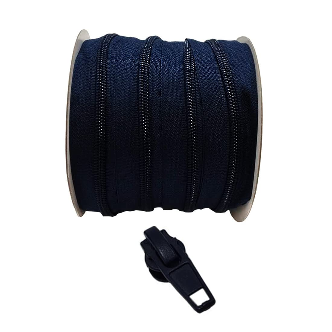 2 Meter Continuous Nylon Zipper, with 5 Sliders, Metal Sewing Sliders, Many Colour and Sizes, 5#(1320, 2M)