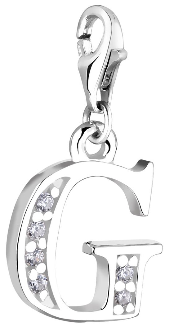 Nenalina charm, letter G pendant in 925 sterling silver for all standard charms - 712707-019