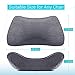 LUXEAR Lumbar Support Cushion, Adjustable Back Support Pillow with Innovative 3D Polymer - Adjustable Straps for Lower Back Pain Relief- Breathable, Washable - Ideal for Car Office Chairs