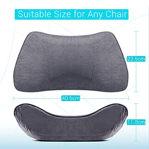 Lumbar Support Cushion, with Innovative 3D Polymer, Breathable,Washable,Ergonomic Lumbar Support Pillow for Lower Back Pain Relief- Ideal for Car Travel Backrest Sofa Wheelchair
