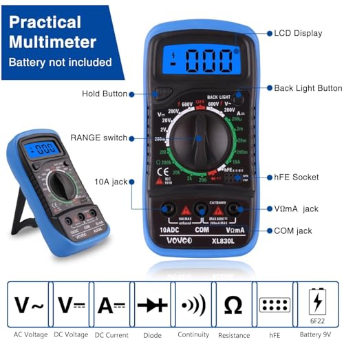 Soldering Iron Kit 80W Adjustable Temperature With Welding Tool, Digital Multimeter, Desoldering Pump,Electric pen,Soldering Iron Tips,Wire Stripper Cutter,Tweezers, Iron Stand, Electronic Wire