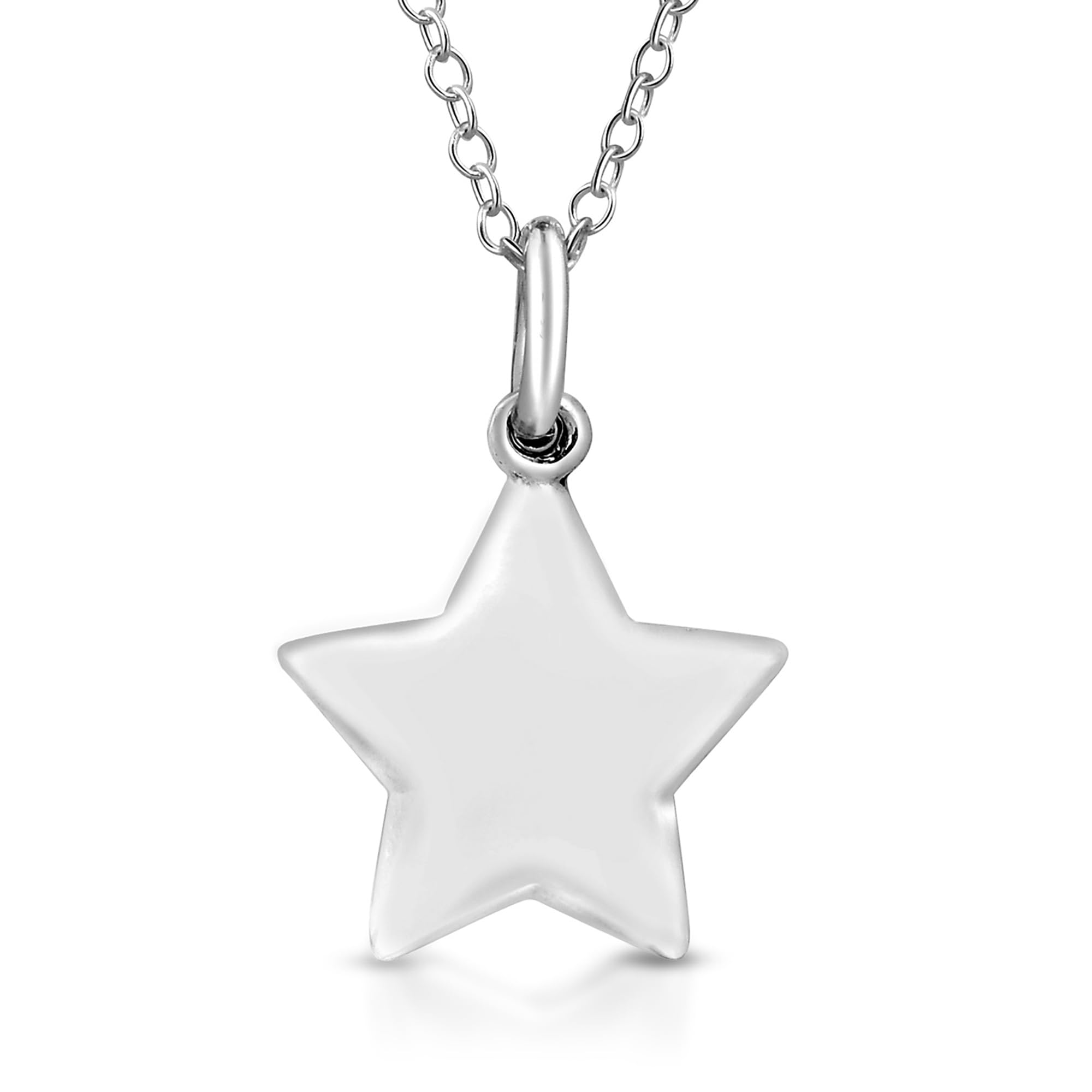 AeraVida Stellar Little Star .925 Sterling Silver Pendant Necklace