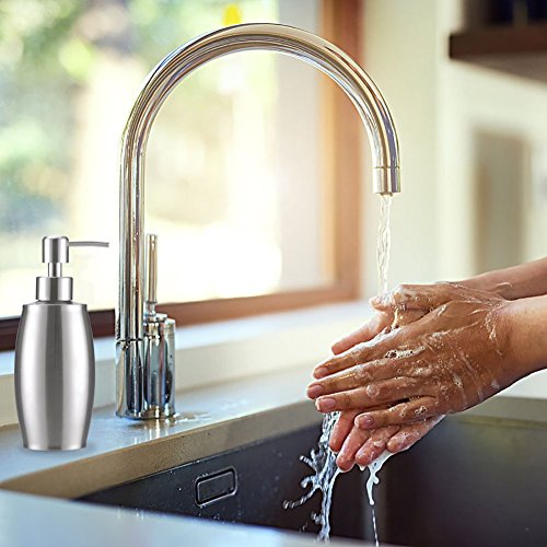 flintronic Dispensador de Jabón 350ml, Fregadero de Cocina Dispensador