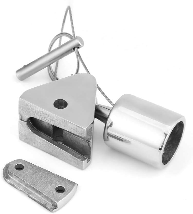 25mm Elerose 316 Stainless Steel Marine Boat Rotatable Top Cap With Deck Bracket Fitting Hardware Hardware Water Sports Svhestia Nl