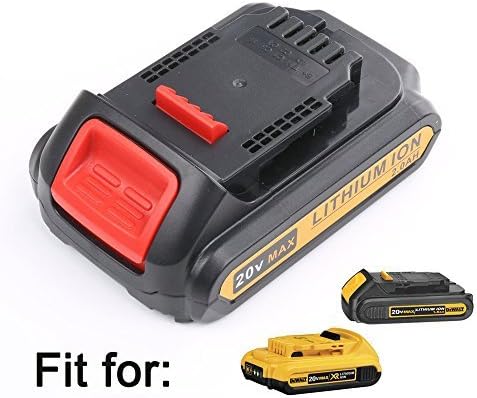 Flylinktech 20 Volt XR Lithium-ion Replacement Battery for Dewalt 20V Max DCB203 DCB201 DCB207 DCD791D2(2.0 Ah) by Flylinktech