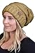Funky Junque Oversized Slouchy Beanie - Camel