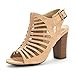 DREAM PAIRS MUMBAI New Women's Evening Dress Open Toes Chunky Mid Heels Wedding Pumps Summer Sandals