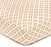American Baby Company 100% Natural Cotton Percale Fitted Crib Sheet for Standard Crib and Toddler Mattresses, Orange Tweedle Dee Tile, Soft Breathable, for Boys and Girls