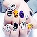 Halloween Nail Stickers 3D Nail Tattoo Art Decals Decoration - 4 Sheets