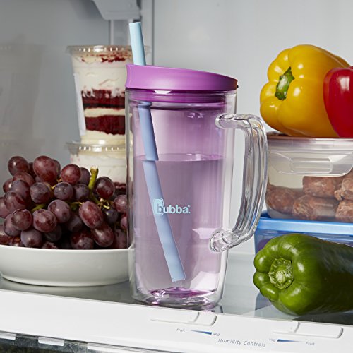 Bubba Envy Double Wall Insulated Straw Tumbler with Handle, 32 oz, Purple/Blue - Thumbnail 4