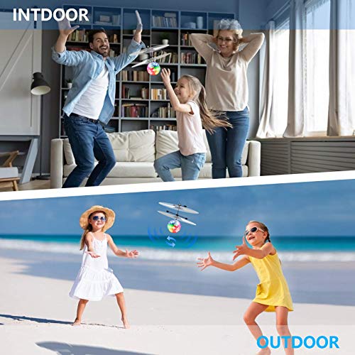 UTTORA kizplays Flying Ball, Giocattoli per Bambini RC Elicottero a induzione a infrarossi Gadget Divertenti Mini Drone Giocattoli Volanti con luci LED Lampeggianti per Bambini Adulti