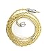 Linsoul Soft Silver Plated Cable for Shure SE215 LZ Shozy hibiki Kinera H3 Earphone IEMs (MMCX, 2.5mm Plug)