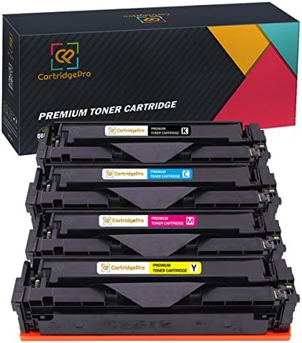 4-Pack CartridgePro Replacement for HP 410X CF410X CF411X CF412X CF413X Toner Cartridge Color Set for Laserjet Pro M377dw M452dn M452dw M452nw M477fdw M477fnw (Black, Cyan, Magenta, Yellow)