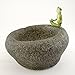 Top Collection Garden Frog Meditating On Large Functional Stone Flower Pot Planter Figurine